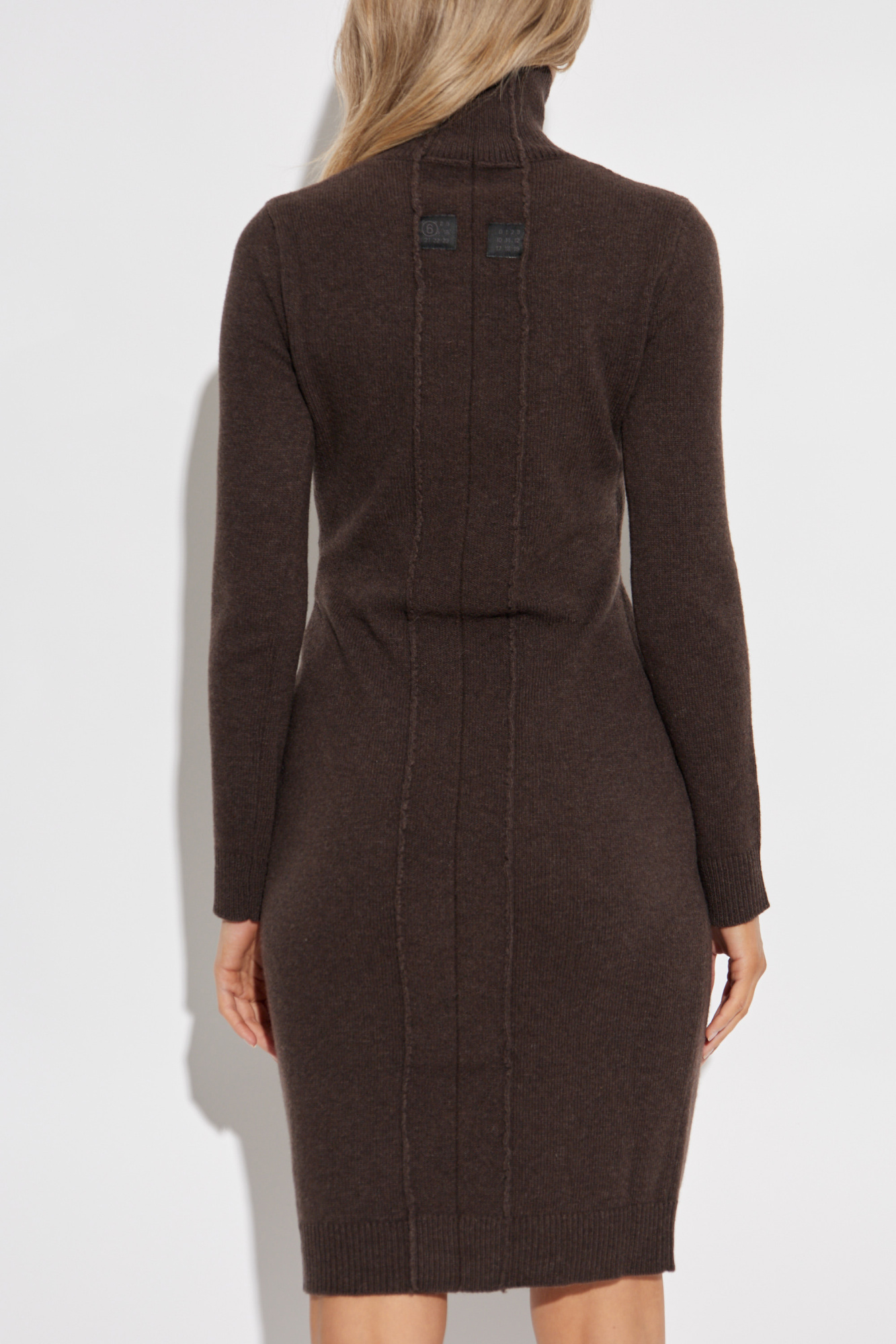 MM6 Maison Margiela Wool turtleneck dress | Women's | Vitkac